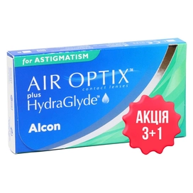 Контактні лінзи Air Optix™ Plus HydraGlyde™ for astigmatism (3 шт.)