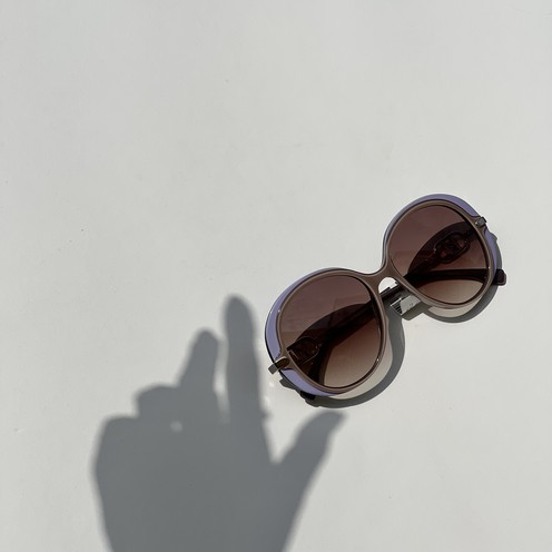 Сонцезахисні окуляри Karl Lagerfeld фіолетові